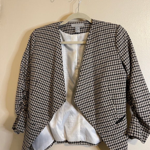 Vintage H&M Houndstooth Jacket/Blazer - Picture 1 of 7